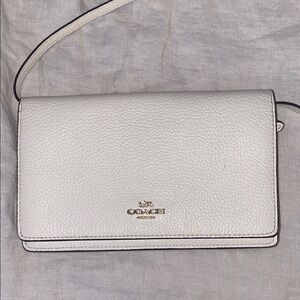 Coach White Leather Crossbody Bag